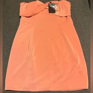 Strapless Coral Dress